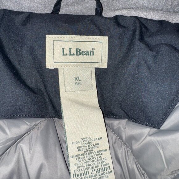L.L. BEAN : Baxter State BLACK Parka - Women's - Picture 7 of 8